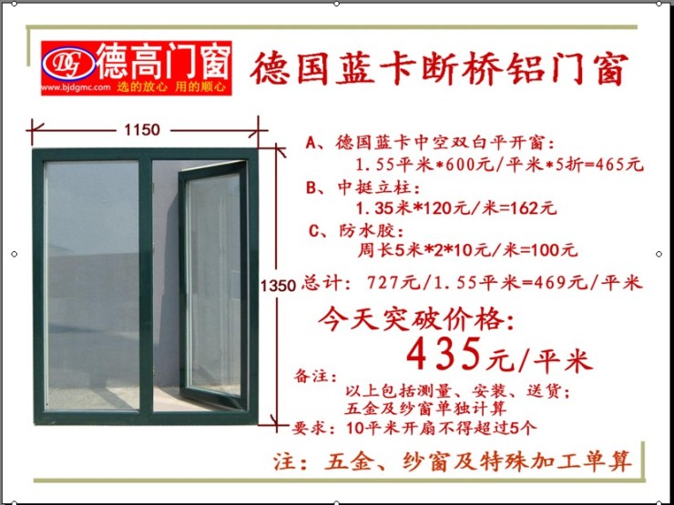 万物通胀物价暴涨。 门窗降价再也没有可能。